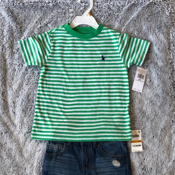 Polo Ralph Lauren Other - Stripe Ralph Lauren Polo T-shirt w/ Epic Shorts